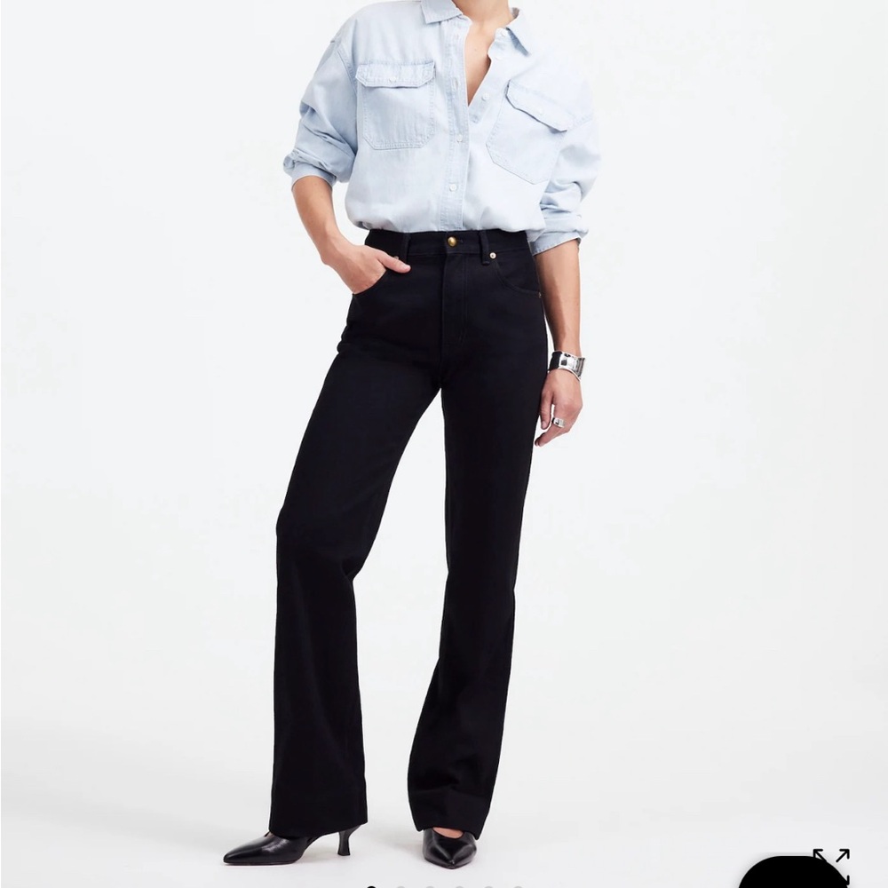 ALEXA CHUNG MADEWELL The Alexa Dream Jean in Outridge Wash Black Jeans NWT *19